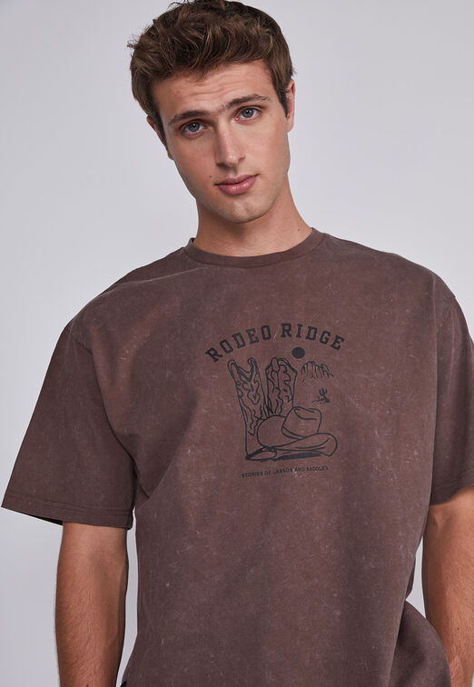 Polera Hombre Vaquera Cafe Sioux